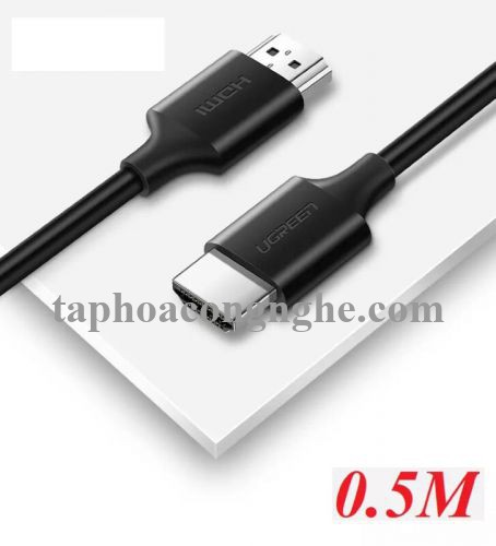 Ugreen 60173 0.5M màu đen Cáp tín hiệu HDMI 2.0 hỗ trợ 4K2K Đồng 100% HD134 30060173